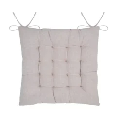 Cuscino per sedia quadrato in cotone (38 x 38 cm) Tilda Ecru
