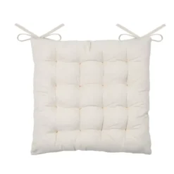 Cuscino per sedia quadrato in cotone (40 x 40 cm) Mekong Beige