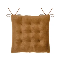 Cuscino per sedia quadrato in pelliccia sintetica (40 x 40 cm) Asgard Camel