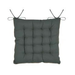 Cuscino per sedia quadrato in cotone (38 x 38 cm) Botanys Ecru