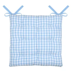 Cuscino per sedia quadrato in cotone (40 x 40 cm) Bardot Azzurro