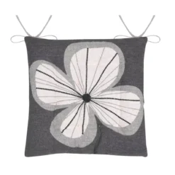 Cuscino per sedia quadrato in cotone (38 x 38 cm) Tilda Tortora
