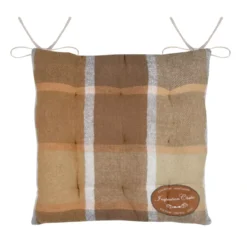 Cuscino per sedia quadrato in cotone (38x38 cm) Wildforest Camel