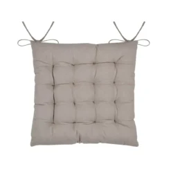 Cuscino per sedia quadrato in cotone (38 x 38 cm) Hemera Ecru