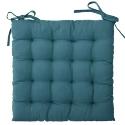 Cuscino per sedia quadrato (38 x 38 cm) Otto Blu ottanio