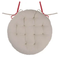 Cuscino per sedia rotondo Duo Rosso