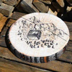 Cuscino per sedia rotondo (38 x 38 cm) Tignes Marrone