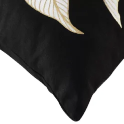 Cuscino quadrato cotone (45 x 45 cm) Jill Nero