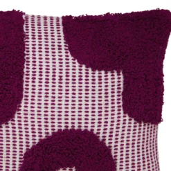 Cuscino quadrato cotone (50 x 50 cm) Poppy Viola