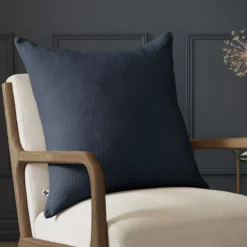Cuscino quadrato cotone (60 x 60 cm) Sixtine Blu notte
