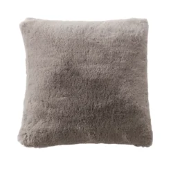 Cuscino quadrato ecopelliccia (45 x 45 cm) Finn Tortora