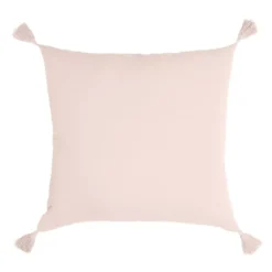 Cuscino quadrato garza di cotone (40 cm) Gaïa Rosa cipria