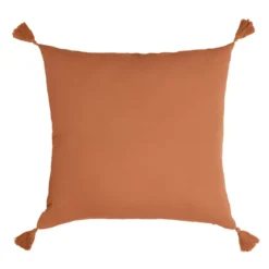 Cuscino quadrato garza di cotone (60 x 60 cm) Gaïa Albicocca