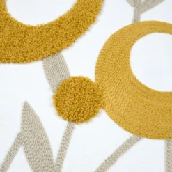 Cuscino quadrato in cotone (45 x 45 cm) Camille Giallo senape