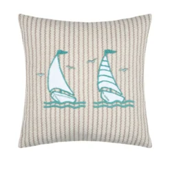 Cuscino quadrato in cotone (45 x 45 cm) Barbados Beige