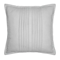 Cuscino quadrato in cotone (50 x 50 cm) Joséphine Grigio chiaro