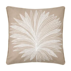 Cuscino quadrato in cotone (50 x 50 cm) Mekong Tortora