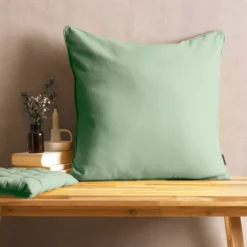 Cuscino quadrato in cotone (60 x 60 cm) Pixel Verde menta