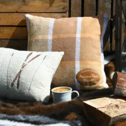 Cuscino quadrato in cotone (45 x 45 cm) Wildforest Camel