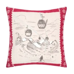 Cuscino quadrato in cotone (45 x 45 cm) Villard Ecru
