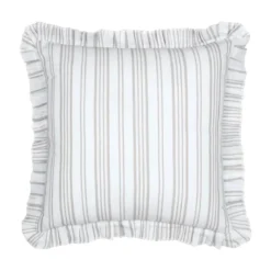 Cuscino quadrato in cotone (50 x 50 cm) Joséphine Ecru