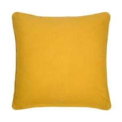 Cuscino quadrato in cotone (50 x 50 cm) Emmy Giallo senape