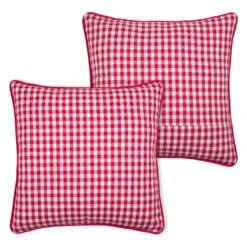 Cuscino quadrato in cotone (45 x 45 cm) Bardot Rosso