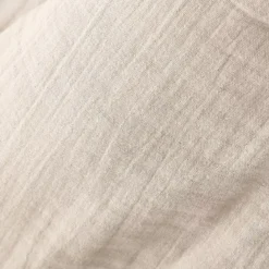 Cuscino quadrato in garza di cotone (60 x 60 cm) Gaïa Beige pampa