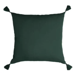 Cuscino quadrato in garza di cotone (60 x 60 cm) Gaïa Verde abete