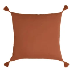 Cuscino quadrato in garza di cotone (60 x 60 cm) Gaia Terracotta