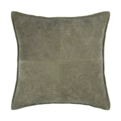 Cuscino quadrato in velluto (45 x 45 cm) Dandy Verde cachi