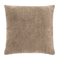 Cuscino quadrato in velluto (45 x 45 cm) Leo Beige