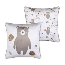 Cuscino quadrato per bambini (40 x 40 cm) Gabin Tortora