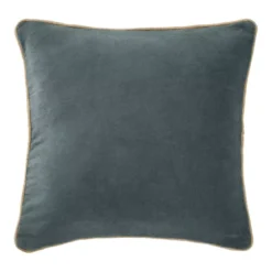 Cuscino quadrato velluto di cotone (45 x 45 cm) Victor Grigio ardesia