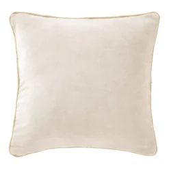 Cuscino quadrato velluto di cotone (45 x 45 cm) Victor Beige pampa