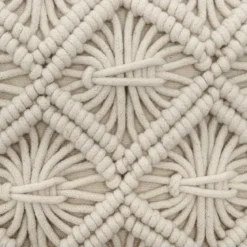 Cuscino quadrato (40 x 40 cm) Macramè Beige