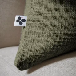 Cuscino rettangolare cotone (40 x 60 cm) Sixtine Verde rosmarino