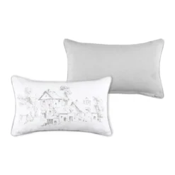 Cuscino rettangolare cotone (50 cm) Sophie Ecru