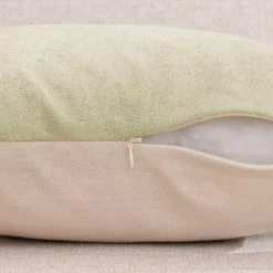 Cuscino rettangolare in bouclé (30 x 50 cm) Ava Verde rosmarino