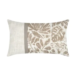 Cuscino rettangolare in cotone (30 x 50 cm) Hemera Tortora