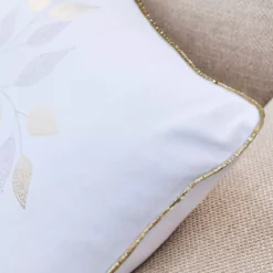 Cuscino rettangolare in cotone (40 x 60 cm) Duchessa Bianco