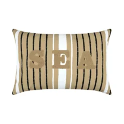 Cuscino rettangolare in cotone (40 x 60 cm) Maritime Beige