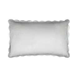 Cuscino rettangolare in finta pelliccia (50 x 80 cm) Nebraska Grigio perla