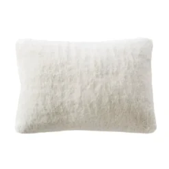 Cuscino rettangolare in finta pelliccia (40 x 60 cm) Finn Bianco