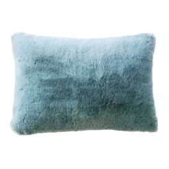 Cuscino rettangolare in finta pelliccia (40 x 60 cm) Finn Blu