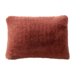 Cuscino rettangolare in finta pelliccia (40 x 60 cm) Finn Terracotta