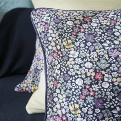 Cuscino rettangolare in garza di cotone (40 x 60 cm) Elya Viola