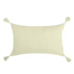 Cuscino rettangolare in garza di cotone (40 x 60 cm) Gaia Verde tiglio