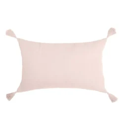 Cuscino rettangolare in garza di cotone (40 x 60 cm) Gaia Rosa cipria