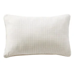 Cuscino rettangolare in garza di cotone (40 x 60 cm) Gaïa vichy Beige